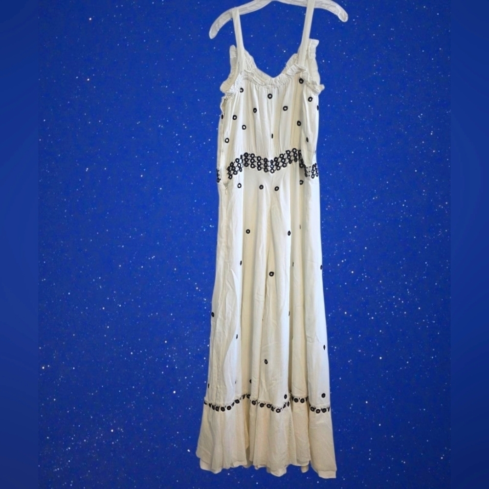 Anthropologie Leifnotes Mirror Dots Maxi Dress Size 8 - Picture 3 of 10